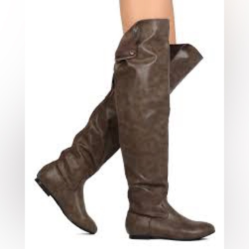 Brown Over-the-Knee Boots